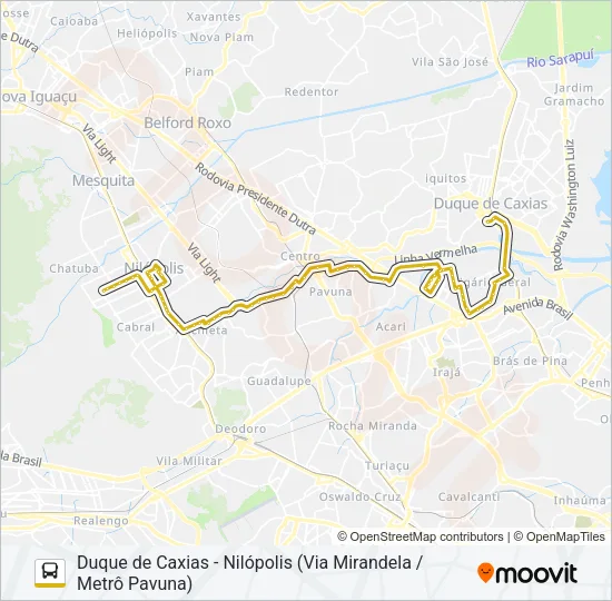 138I Bus Line Map