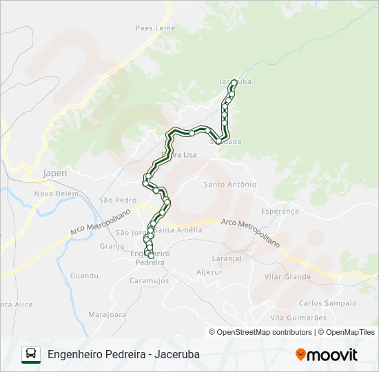 750I Bus Line Map