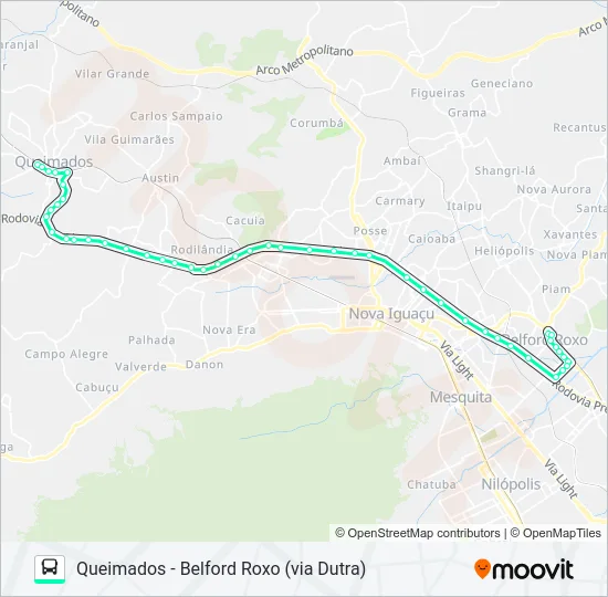175I Bus Line Map