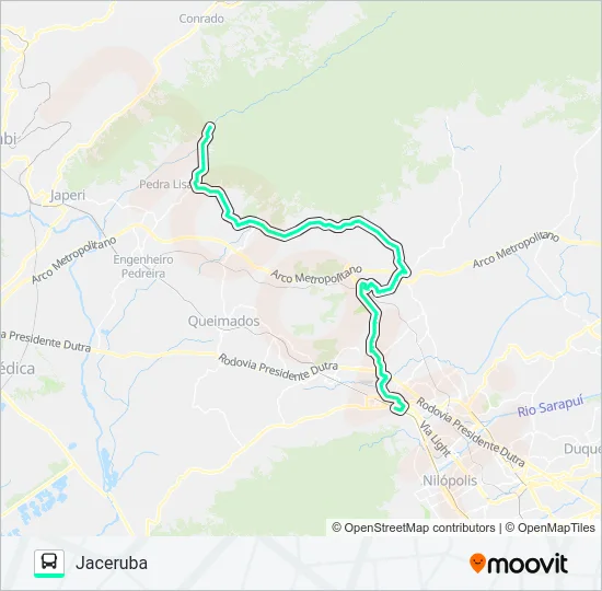 585I Bus Line Map