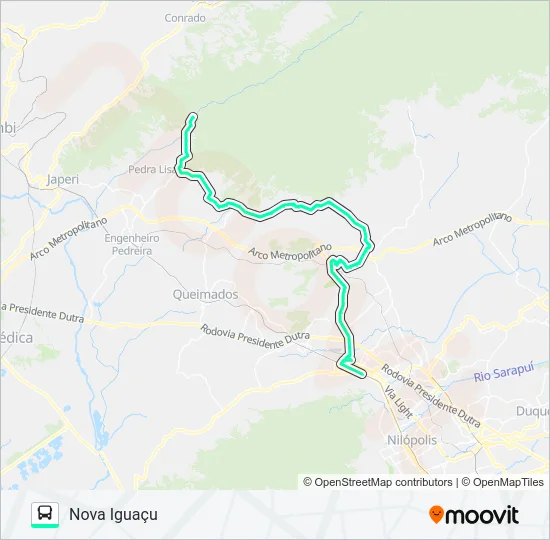 585I Bus Line Map