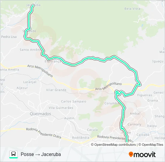 585I Bus Line Map