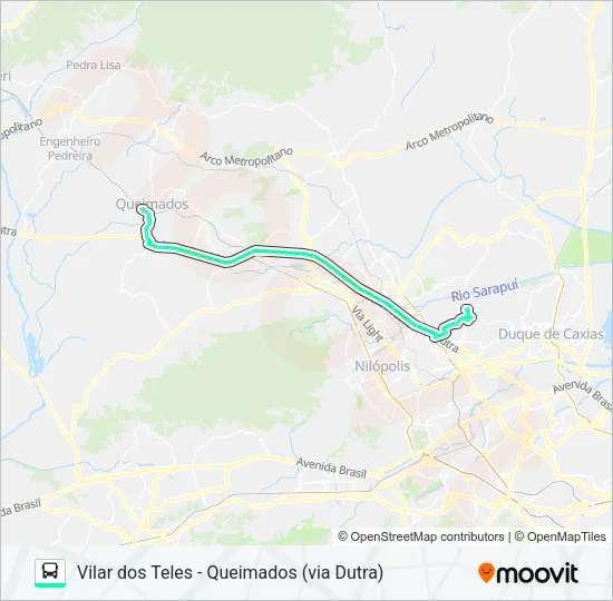 606I Bus Line Map