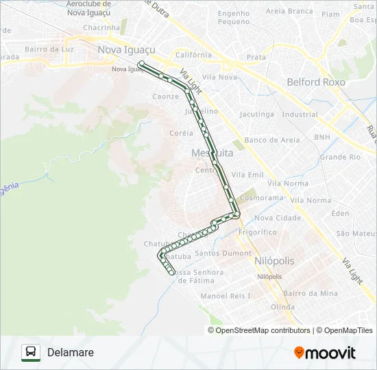 460I Bus Line Map