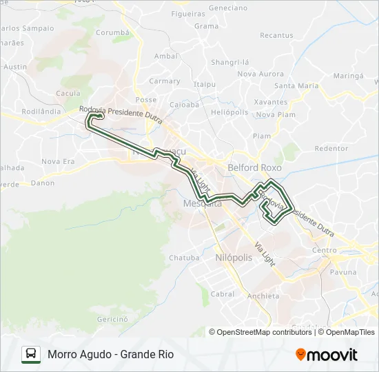 563I Bus Line Map