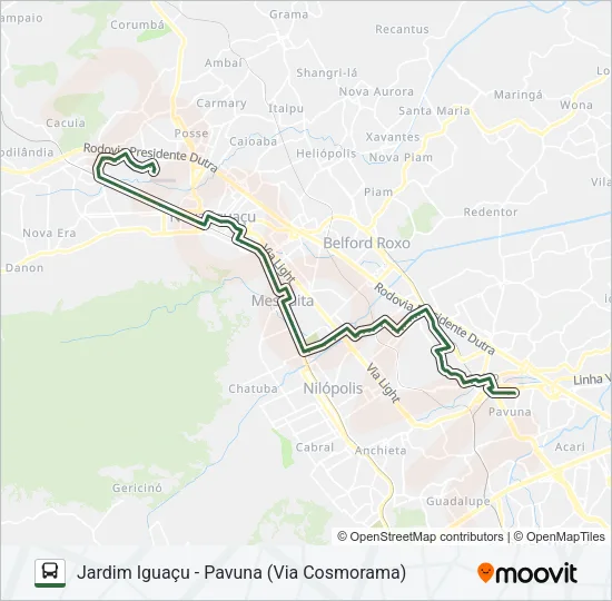 751L Bus Line Map