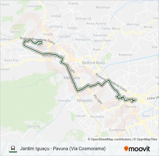 751L Bus Line Map