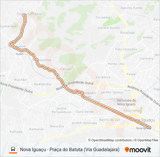 111 Bus Line Map