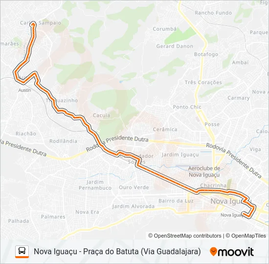 111 Bus Line Map