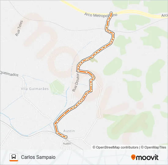 128 Bus Line Map