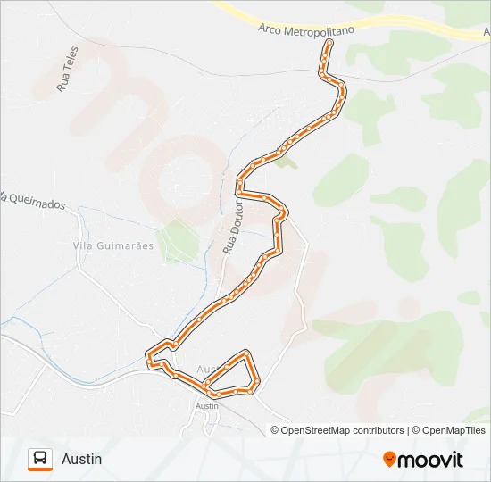 128 Bus Line Map