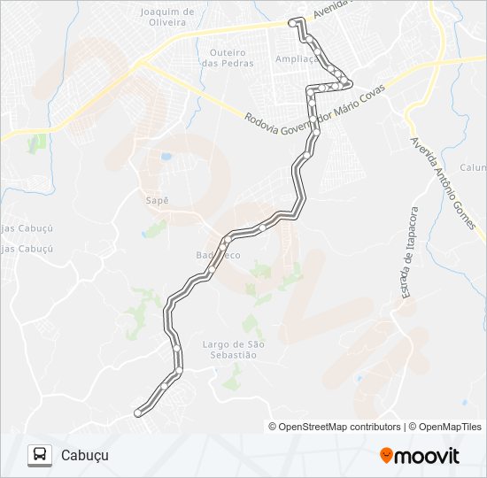 65 bus Line Map