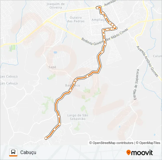 65 Bus Line Map