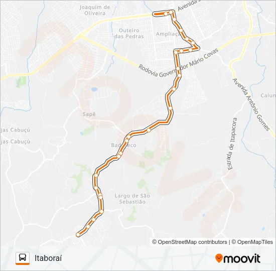 65 Bus Line Map