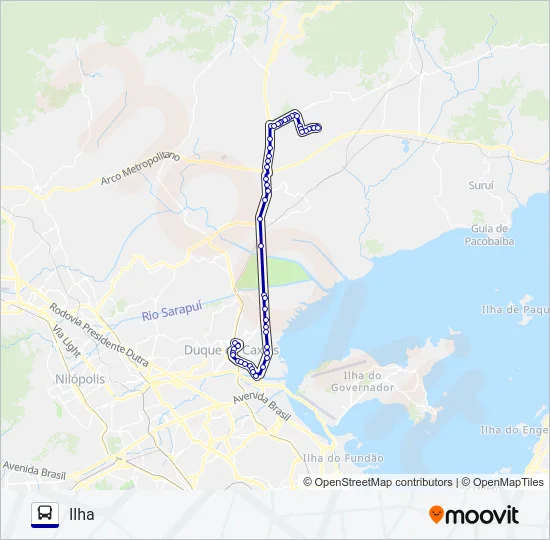 46 Bus Line Map