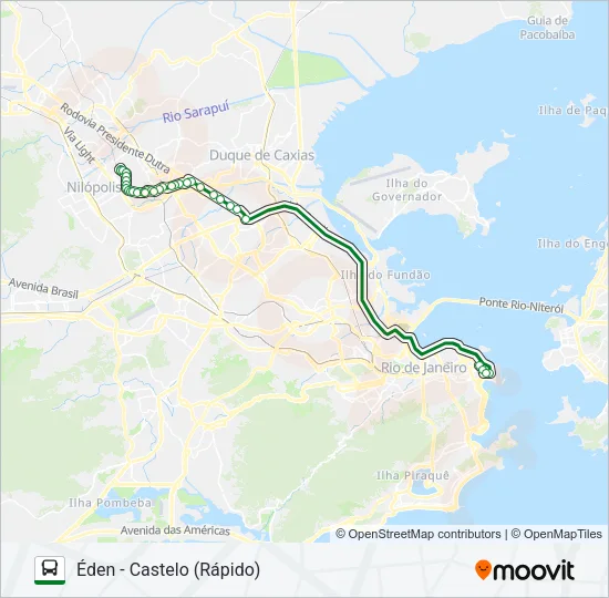 1140B (EXECUTIVO) Bus Line Map
