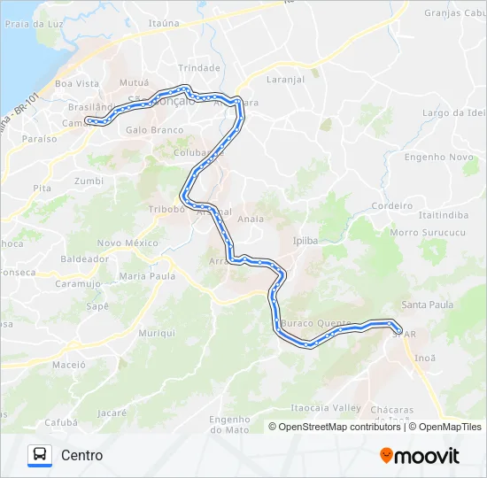 53 Bus Line Map