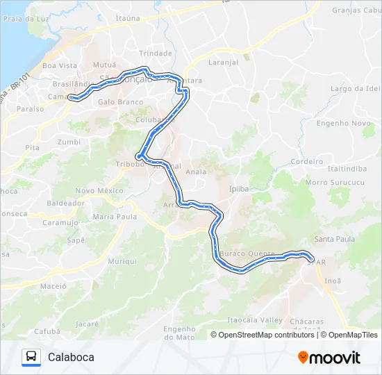 53 Bus Line Map