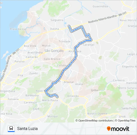 17B Bus Line Map