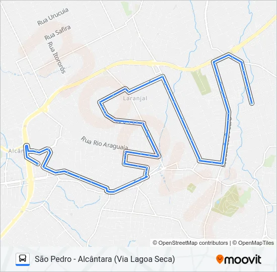 30B Bus Line Map
