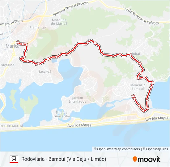 E10B Bus Line Map