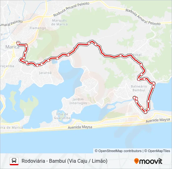 E10B Bus Line Map