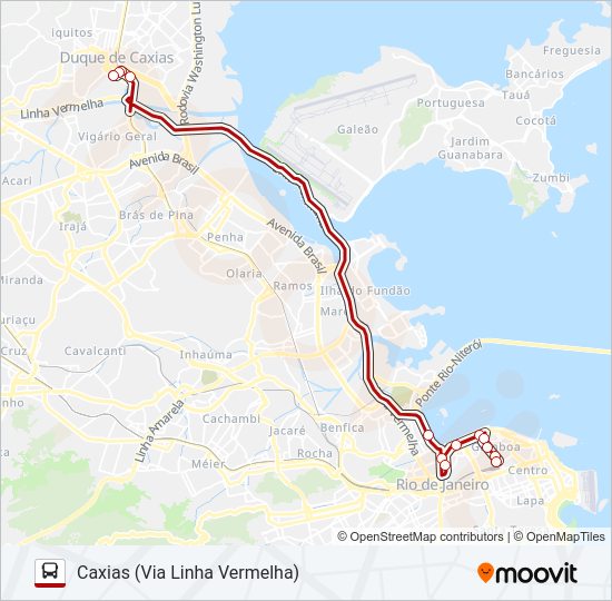 Mapa da linha 1111C (EXECUTIVO) de ônibus