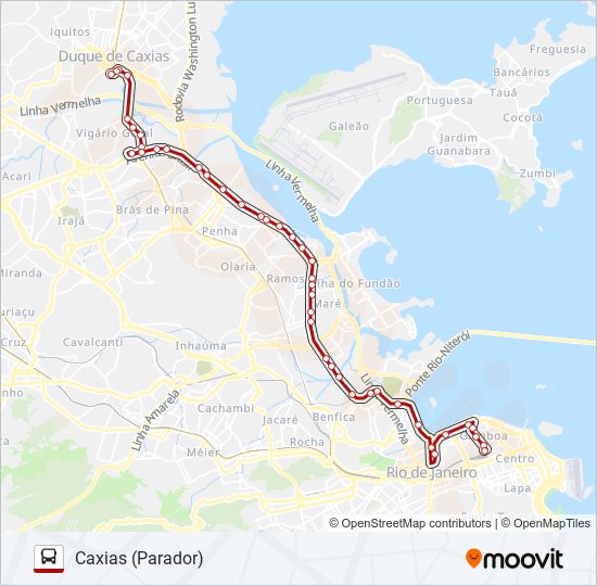 Mapa da linha 1111C (EXECUTIVO) de ônibus