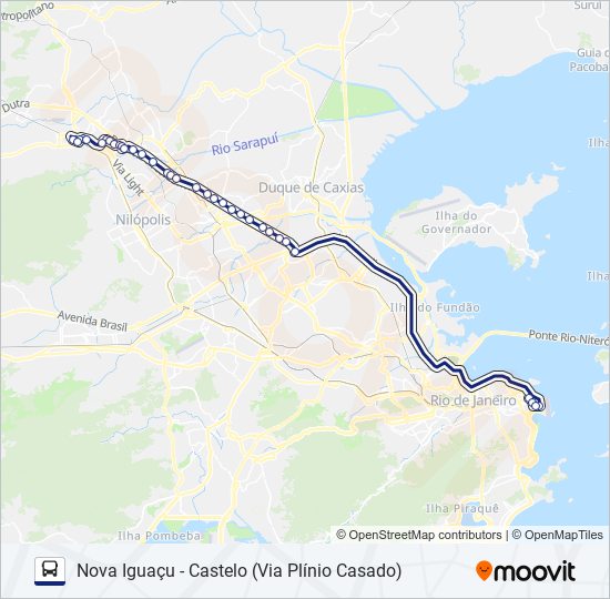 1955B (EXECUTIVO) bus Line Map