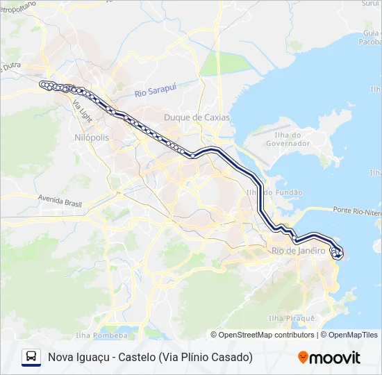 1955B (EXECUTIVO) Bus Line Map