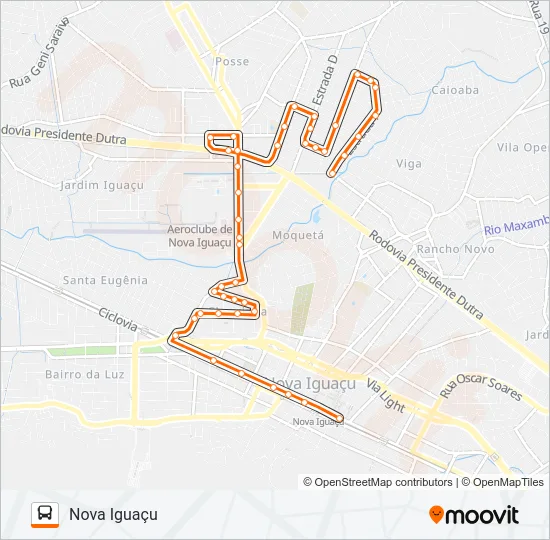 105 Bus Line Map