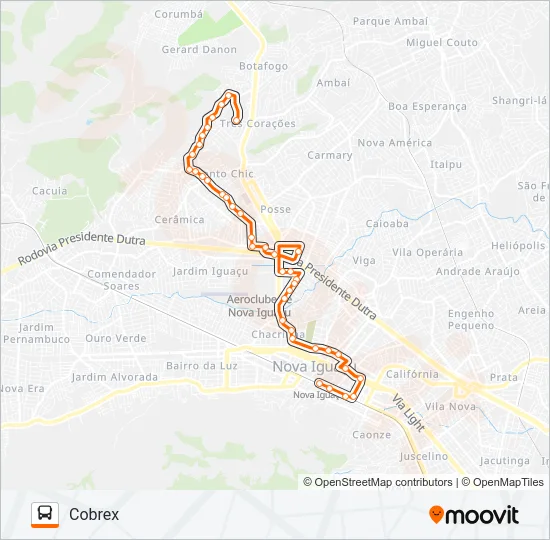 134 Bus Line Map
