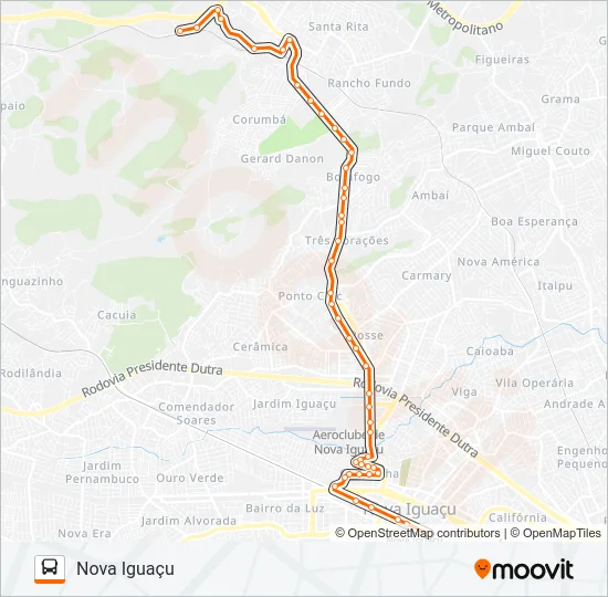 133 Bus Line Map