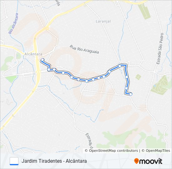 25 bus Line Map