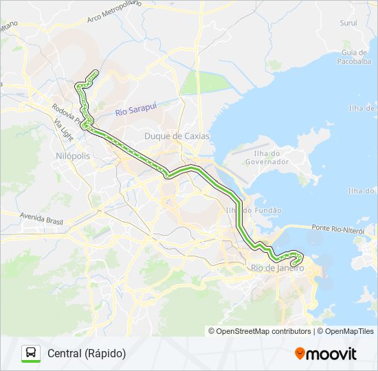 520B bus Line Map