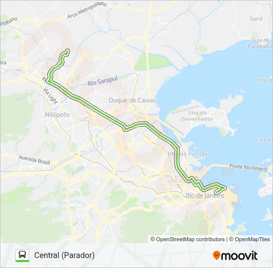 524B Bus Line Map