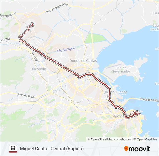 Mapa de 2490B (EXECUTIVO) de autobús