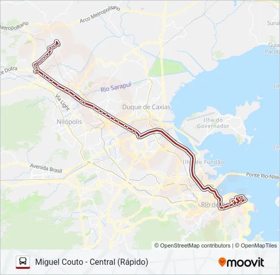 2490B (EXECUTIVO) Bus Line Map