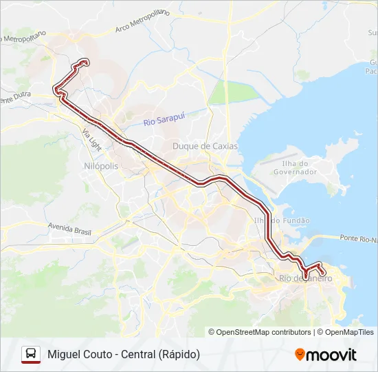 2490B (EXECUTIVO) Bus Line Map