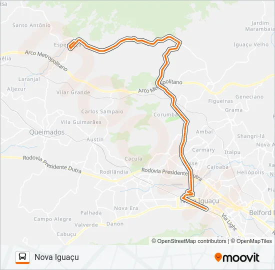 132 Bus Line Map