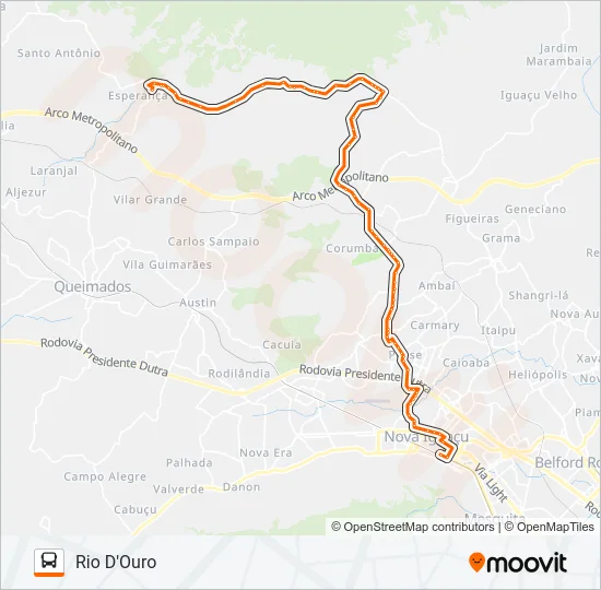 132 Bus Line Map