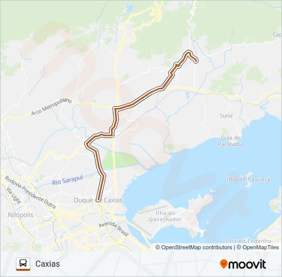 405I Bus Line Map