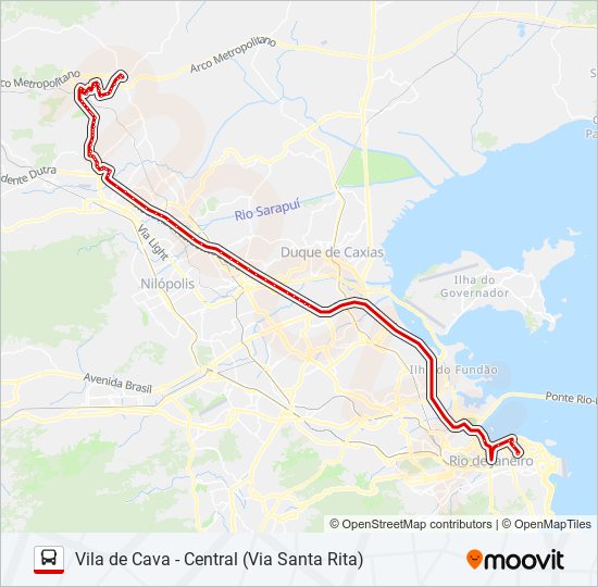 492B bus Line Map