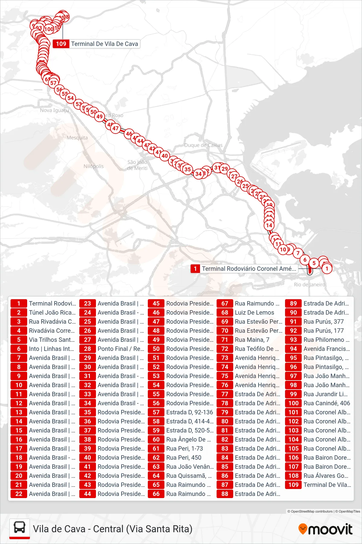 492B bus Line (Vila De Cava (Parador)) route and stops on a map