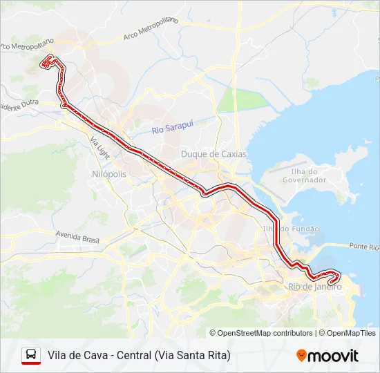 492B Bus Line Map