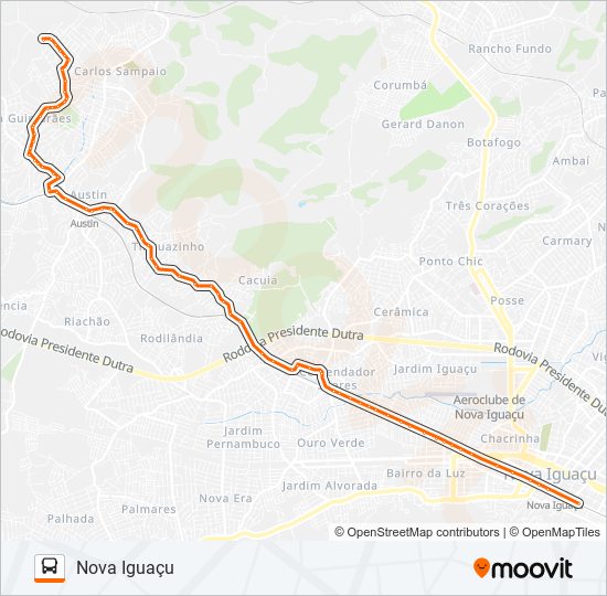 Mapa de 112 de autobús