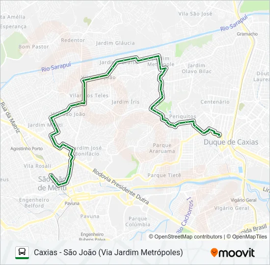110I Bus Line Map