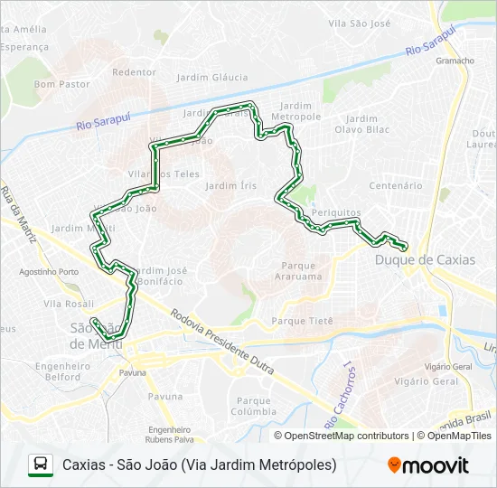 110I Bus Line Map