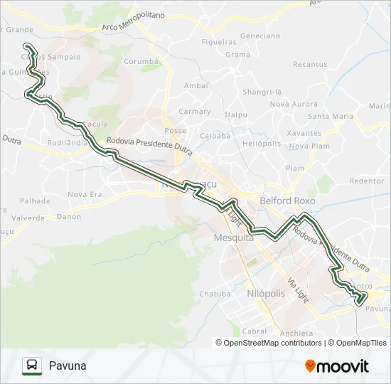 562I Bus Line Map