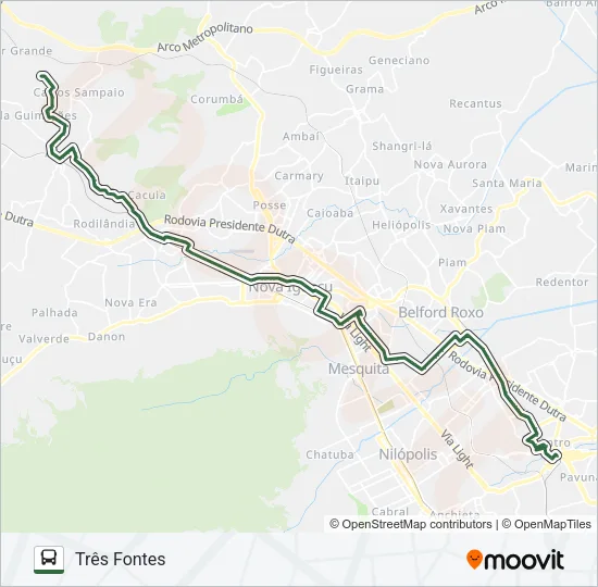 562I Bus Line Map